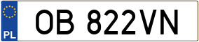 Trailer License Plate